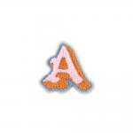 DIY 26 Letters Clothing Embroidered Patches Applique Sew On Backing OEM ODM for sale