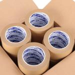 Customized Self Adhesive Custom Printed Waterproof Splicing Box Sealing Packing Adhesive Tape Kraft Paper Tape for sale