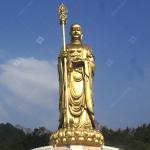 450cm High Gold Leaf Buddha Outdoor Statue Large Big Buddha Statues In Singapore for sale