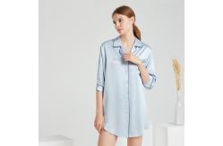 China 22mm Silk Pajamas Long Sleeve Pure Silk Sleepwear Pajama Set supplier