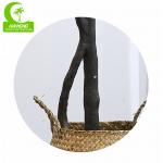 Flame Retardant Height 155cm Aesthetic Artificial Ficus Lyrata With Pot