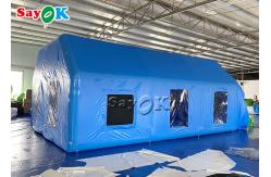 China Mobile Oxford Inflatable Paint Spray Booth With Logo Printing supplier