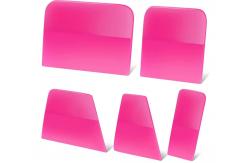 China RoHS Durable Vinyl Wrap Scraper , Polyurethane PPF Squeegee Pink supplier