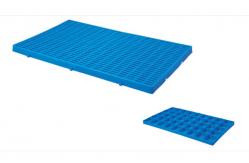 China Matte Plastic Grid Tray Four Sided Fork Logistics Turnover Packaging supplier