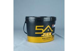 China 5kg Special Shaped Paint Plastic Bucket With Lid And Handle supplier