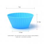 10g Microwave Safe Round Shape Silicone Cake Molds