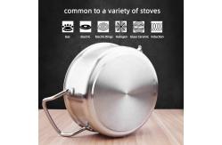 China Factory Wholesale Stainless Steel Cooking Soup Stock Pot Thickened Compound Bottom Induction Korean Cookware Cooker Soup Pot supplier