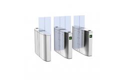China Full Height Acrylic Automatic Sliding Gate Turnstile 24V BLDC Motor IP54 supplier