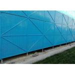 Blue Powder Coated Perimeter Safety Screens Galvanized Plate Punched for sale