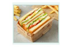 China custom CMYK Pantone Fast Food Printed Greaseproof Paper PE coated supplier