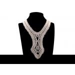 Retro 100% Nature Cotton Bridal Appliques And Trims With Round Neck For Prom Dress for sale