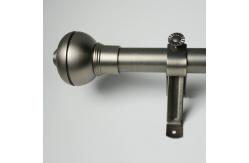 China 65 x 15 x 15 cm Iron Matte Black Pipe Curtain Rods supplier
