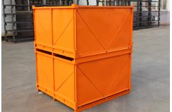 China Foldable Galvanized 2.0mm Thickness 48KG Metal Pallet Cages supplier