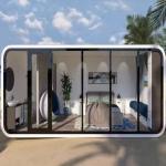 New Arrivals Product Hot Selling Prefab House Apple Cabin Luxury Hotel Cabin Customized Small Office Pod Apple Homes Container for sale