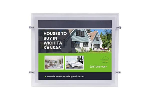 Energy Conservation Strip Screen Display 50000hrs Crystal Lightbox With Acrylic Panel