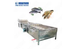 China Automatic Ultrasonic Fruit Vegetable Washing Machine And Blanching Machine supplier