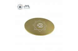 China Recyclable Engraved Candle Lids , Lightweight Rustproof Candle Gold Lid supplier