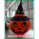 Durable Large Inflatable Pumpkin Decoration With Led Lighting Orange