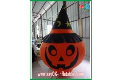 China Durable Large Inflatable Pumpkin Decoration With Led Lighting Orange supplier