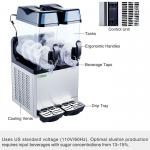 Magnetic Transmission Margarita Slush Machine ACC Cubigel 24L ABS SS for sale