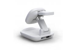 China 15W Foldable Wireless Charging Fast Charging ABS 3 In 1 Fast Charging Station supplier