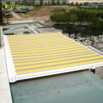 WaterProof SunProof Retractable Roof Awning Steel Transparent External Conservatory Awnings for sale