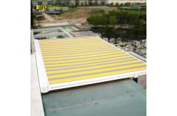 China WaterProof SunProof Retractable Roof Awning Steel Transparent External Conservatory Awnings supplier