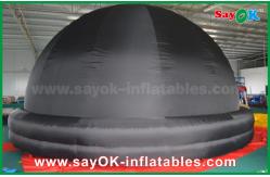 China 6m Black Inflatable Planetarium Dome Projection Screen Tent With Logo Print supplier
