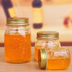 Regular Mouth Jam Jelly Jars With Metal Lid , Glass Canning Storage Jars