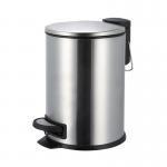 Kitchen Bedroom Home Household Pedal Bin Round Stainless Steel Trash Can with Thin Lid OEM/ODM 3L/5L/12L/20L/30L for sale