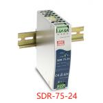 SDR-75-24 Meanwell Din Rail Power Supply 12V 24V 48V 85%-89% for sale