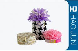 China Fashional Round Cardboard Boxes With Lids For Wedding , Cylinder / Round Shape supplier