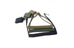 China Duty Belt Loop Coiled Tool Lanyard Tactical Coiled Pistol Retention Lanyard supplier