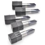 3-6mm Shank Diameter Indexable Chamfer Mill With 0.5-2.0mm Radius for sale