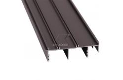 China Powder Coating Extruded Wardrobe Aluminium Profile For Sliding Closet Door Frame supplier