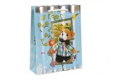 China Bespoke Luxury Hologram Paper Shopping Bags Online With Artwork Printing supplier