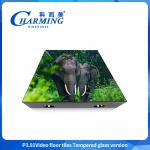 P3.91 LED video floor tile easy maintenance LED video display high grayscale high contrast design floor tile screen for sale