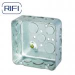 4 4 Gang Handy Box Square Steel Electrical Box 1- 1/2 Deep with Raised Grounding Screw for sale