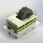 30-250t/H Capacity Energy Efficient Horizontal Shaft Impactor Crusher Automated for sale