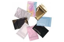 China Multi Color LDPE Three Side Seal Pouch Plastic Zipper Bags Packaging 12*18cm 8*12cm supplier