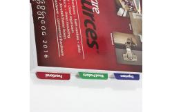 China Softcover Custom Paperback Book Perfect Binding With Dividers Tabs supplier