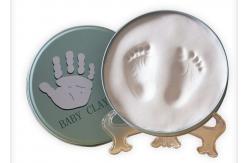 China Baby Inspirational Clay Hand And Footprint Kit In Keepsake Tin supplier