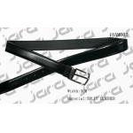 Zinc Alloy Buckle Clip Buckle Belt , 3cm Width Black Split Leather Belt for sale