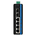 4 Port POE Managed Network Switch ERPS Ring 120W Budget Gigabit Based DC48V Din Rail for sale