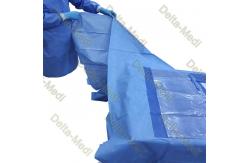 China SBPP+PE SMS SMMS SMMMS SMF Cardiovascular Drape With Pouches 20gsm - 60gsm supplier