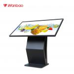 Horizontal Interactive Touch Screen Kiosk 65 Inch For Airport Advertising for sale