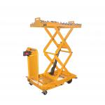 1020×610mm Mobile Lift Tables Mobile Scissor Lift Trolley With Balls 24VDC for sale