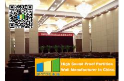 China Ceiling Suspended Folding Partition Walls Sound Absorbing For Seminars Room supplier
