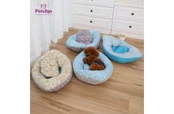 China Round Odm Faux Fur Pet Bed Mat For Small Dogs supplier