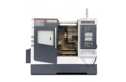 China TCK46P Slant Bed Lathe Hydraulic Chuck Servo Turret Lathe Machine 550mm Swing supplier